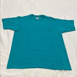 Vintage 80’s BVD Premium Series, Teal Pocket T-Shirt